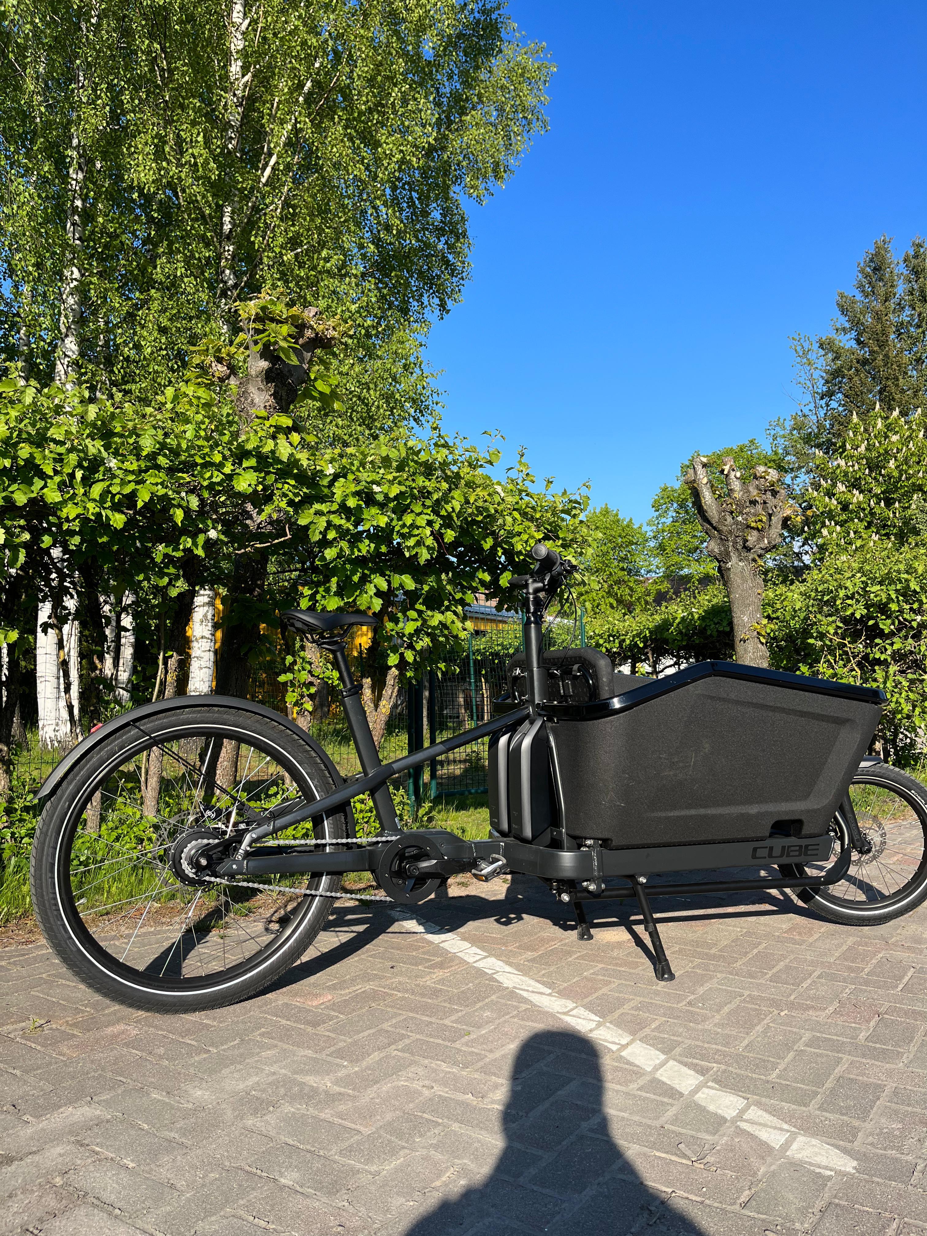 Cube Cargo Dual Hybrid 1000 - Pedelec Cargo Bicycle | iridium n black